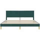  Krevetna konstrukcija Tamnozelena 180 x 200 cm Tkanina | shoptok.hr
