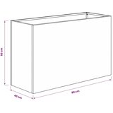  Vrtna saksija Maslinastozelena 80 x 40 x 50 cm Čelična vrata - Maslinastozelena 80 x 40 x 50 cm 1 | shoptok.hr