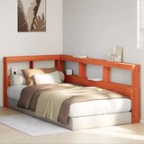  Knjižnica vzglavje L-oblike voščeno rjava 80 cm trdna borovina, (21792718) | Shoptok.si