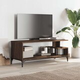 TV ormarić boja hrasta 102x40x41 cm konstruirano drvo i čelik | shoptok.hr