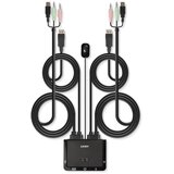 Lindy 2 Port DisplayPort 1.2, USB 2.0 and Audio Cable KVM Switch | shoptok.hr