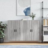  Zidni ormarići 2 kom siva boja hrasta sonome 69,5 x 34 x 90 cm | shoptok.hr