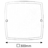 Rabalux nedda plafonjera 300x300 E27 60W bela | Eponuda.com