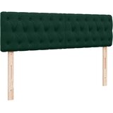 Ottoman krevet s madracem i LED diodama tamnozeleni 140x190 cm baršun | shoptok.hr