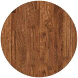 vidaXL Nepremična površina Temno rjava Ø 50 x 4 cm Trda hrastovina | Shoptok.si