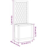  Sadilica s rešetkom 55x29,5x132 cm od drva bagrema | Eponuda.ba