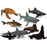  Figurki Edukacyjne Morskie Zwierzęta 8 Elementów Rekiny Foka Delfin Mors Żółw | shoptok.hr