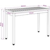  Vrtna klupa 80,5 x 35 x 45 cm Čvrsto drvo akacije Pravokutni | shoptok.hr