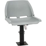 vidaXL Zložljiv sedež za čoln 2 kosa brez blazine siv 48x51x41 cm | Shoptok.si
