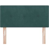  Vzglavje z gumbi, temno zelena, 100 cm, žamet, (22049424) | Shoptok.si