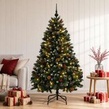  Umjetno božićno drvce zeleno s kuglicom 150 cm 150 LED lampica | shoptok.hr
