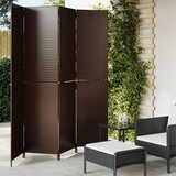  The Living Store Pregrada za sobo 4 plošče rjav poli ratan - Pregrada Za Sobo, (21486114) | Shoptok.si