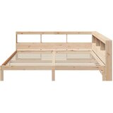  Knjižna postelja brez vzmetnice 200x200 cm trdna borovina | Shoptok.si