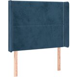 Maison Chic vzglavna omarica - nočna omarica - posteljna omarica z ušesi temno modro 93x16x118/128 cm žamet, (21710804) Cene