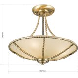 Orion DL 7-568/3 - Luster na stalku MAURO 3xE27/60W/230V, prečnik 42 cm, bronza | Eponuda.com