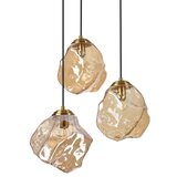 Visilica na sajli CRISTAL 3xE14/15W/230V mesing/dimljeno bež | Eponuda.com