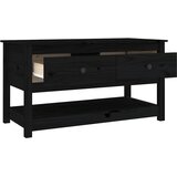  Stolić za kavu crni 102x49x55 cm od masivne borovine | Eponuda.com