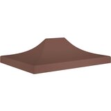 vidaXL Krov za šator za zabave 4 x 3 m smeđi 270 g/m² | shoptok.hr