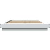 vidaXL Okvir kreveta s LED svjetlima bijeli 135 x 190 cm drveni | shoptok.hr