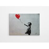 Wallity Slika djevojčice s balonom 50x70 cm siva | Eponuda.ba