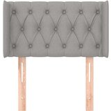  Vzglavje z ušesi svetlo sivo 83x16x78/88 cm blago, (20737114) | Shoptok.si