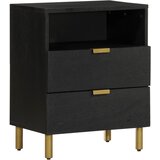 vidaXL Noćni ormarić crni 50x33x62 cm od konstruiranog drva | shoptok.hr