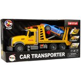Kamion s rampom za prijevoz sportskih automobila 2u1 - žuti | shoptok.hr