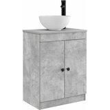  Kupaonski umivaonik s sudoperom Betonska siva 54 x 35 x 83 cm | shoptok.hr