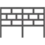  Uzglavlje za krevet sivo 166 x 4 x 100 cm od masivne borovine | shoptok.hr