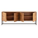 MOME Komoda od masivnog manga u prirodnoj boji 210x80x40 cm Nereida – | shoptok.hr
