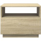  Stolić za kavu s LED svjetlima boja hrasta sonome 50x49x40 cm | shoptok.hr