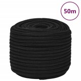 vidaXL radno uže crno 14 mm 50 m poliestersko Cijene