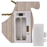 Emos LED angel lesena notranja dekoracija, 13 cm, 2x AAA, toplo bela, časovnik | Shoptok.si