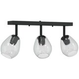vidaXL crna, prozirna metal, staklo srednje moderno tavan reflektor | shoptok.hr