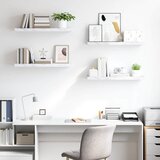 Polica na zidu Zidne 4 pcs Bijeli mramor 90 x 23,5 x 4 cm | shoptok.hr