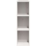 vidaXL Vzglavje s predelki bela 120 cm trdna borovina | Shoptok.si