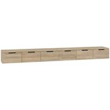  Zidni ormarići 2 kom boja hrasta 102x30x20cm konstruiranog drva | shoptok.hr