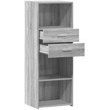  Visoka komoda siva boja hrasta 45x42,5x124 cm konstruirano drvo | Eponuda.com