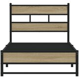  Metalni okvir kreveta bez madraca boja hrasta sonome 107x203 cm | shoptok.hr