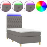  Box spring s madracem LED tamnosivi 80 x 200 cm tkanina | shoptok.hr