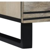 vidaXL Stranske omare 2 pcs Bela 60 x 33,5 x 75 cm Trd grob mango les | Shoptok.si