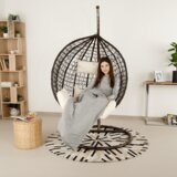 Kondela Viseči stol, baker/rjava/krem, NOLAN NEW | Shoptok.si