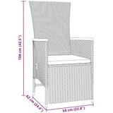 vidaXL set od 9 komada vrtne blagovaonske garniture s jastucima sive poli ratan | shoptok.hr