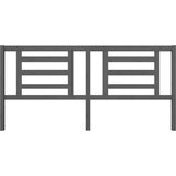  Posteljno vzglavje sivo 206x4x100 cm trdna borovina, (20643634) | Shoptok.si