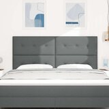 Naslon za glavu s gumbom tamnosiva 180 cm tkanina | shoptok.hr