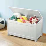 Kinder Home drvena dječja škrinja za igračke i klupa 2 u 1 JWTR-3086 bijela | shoptok.hr