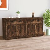 Komoda 2 kosa dimljen hrast inženirski les | Shoptok.si