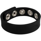 Pulselock Forge - podesivi silikonski erekcijski prsten s drukerom (crni) - 228 mm Cijene