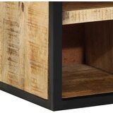  Ormar za cipele 50 x 30 x 110 cm Čvrsto drvo manga Smeđa | shoptok.hr