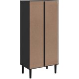  Regal za knjige SENJA izgled ratana crni 60x35x130 cm borovina | shoptok.hr